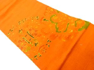 リサイクル　抽象花模様名古屋帯